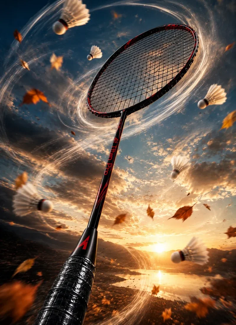 4i Titan Pro Badminton Racquet Black